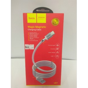 Кабель USB на Type-C, HOCO U91 Magic magnetic, для зарядки (10 магнитов для защиты от запутывания)