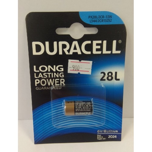  Батарейка Duracell 28L/4SR44 BL1   литиевая, элемент питания 6V для брелка сигнализации 