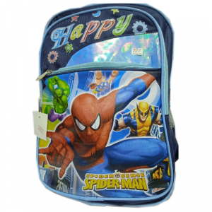 Детский рюкзак, синий, с рисунком с супер героями