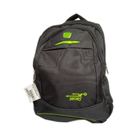 Рюкзак SPORT, большой, черно-зеленый 