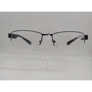 Очки F9014 с диоптрией, прозрачные, оправа черная, коррегирующие от +4,00 до -6,00 р/ц 62-64