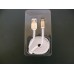 Белый кабель USB microUSB плоский телефонов, соединительный с PC 100см (1m)