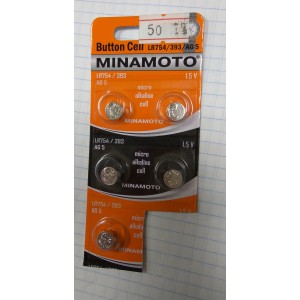 Батарейка MINAMOTO AG5, LR754, 393