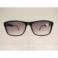 Очки F8157, тонировка, чёрная, роговая оправа, Готовые очки с диоптриями, р/ц62-64