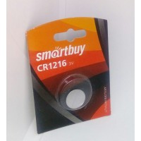 Батарейка Smartbuy CR1216 напряжение 3v