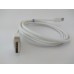 Белый кабель USB microUSB для телефонов, соединительный с PC 120см (1,2m)