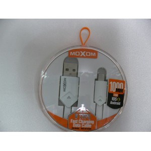 Кабель micro USB 1000mm (Moxom) Fast Charging для Nokia, Samsung, HTC и т.д.