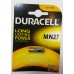 Батарейка Duracell A27/ V27A, alkaline, MN27, элемент питания 12V, для брелка сигнализации