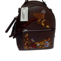 Стильный лакoничный женский рюкзак с птицами.