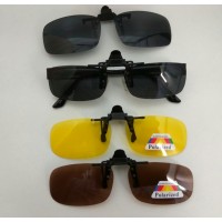 Солнезащитные очки (Клипоны) на прищепке к очкам корригирующим, водительские, туристические