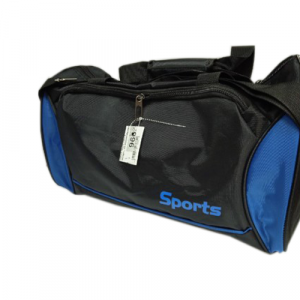 Спортивная сумка, черно - синяя