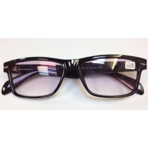 Очки Wayfarer (Boshi 2133), тонировка, чёрная оправа, Готовые очки с диоптриями, р/ц62-64