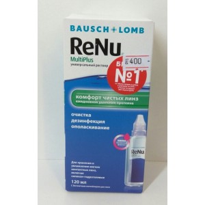 Раствор для линз Renu Multiplus, 120 ml, Bausch & Lomb