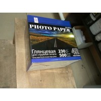 Фотобумага глянцевая 230 гр, 500 листов, 4R 102X152 мм (А6 - 10Х15 см)
