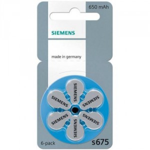 Батарейки Siemens s675 (PR44) для слуховых аппаратов